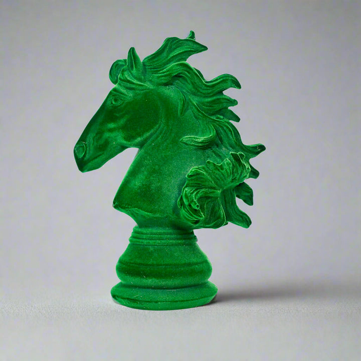 Horse Head Green Velvet Finish