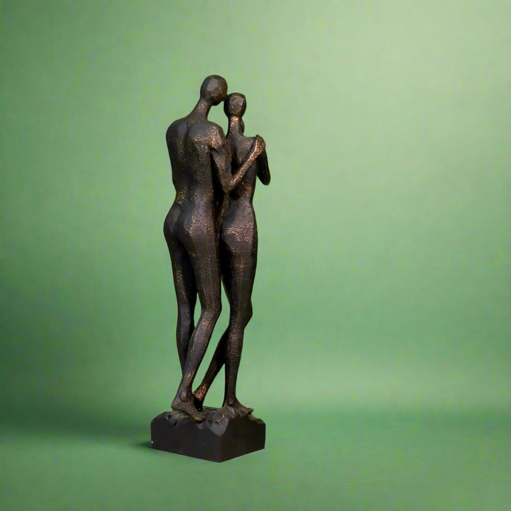 Lovers in Arms Resin Sculpture