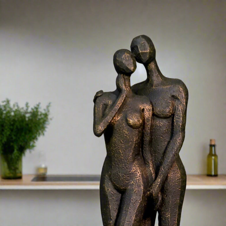 Lovers in Arms Resin Sculpture