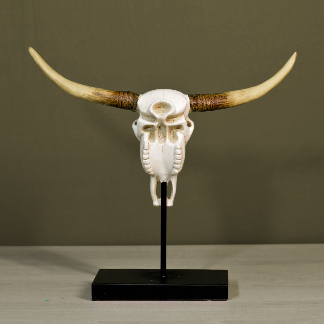 Bison Skull Resin Decor