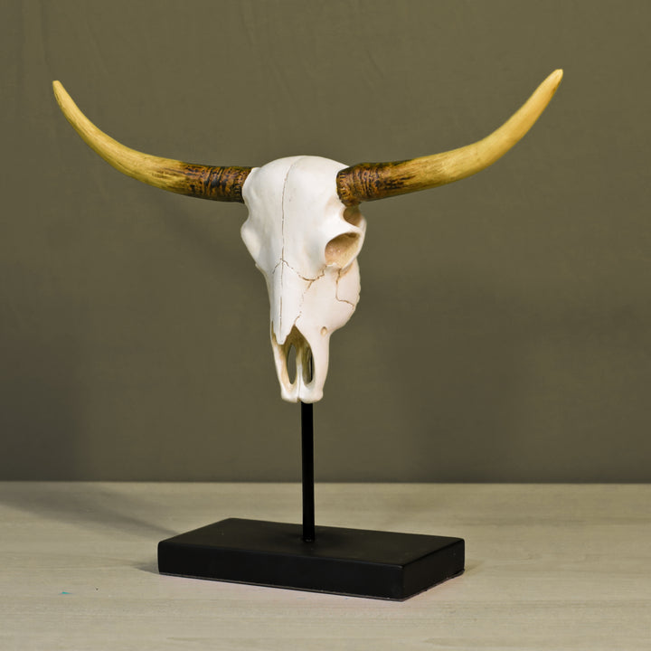 Bison Skull Resin Decor