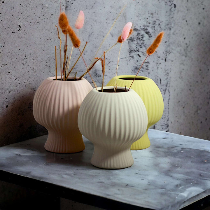 Vintage Lamp Vases in Pastel Colors