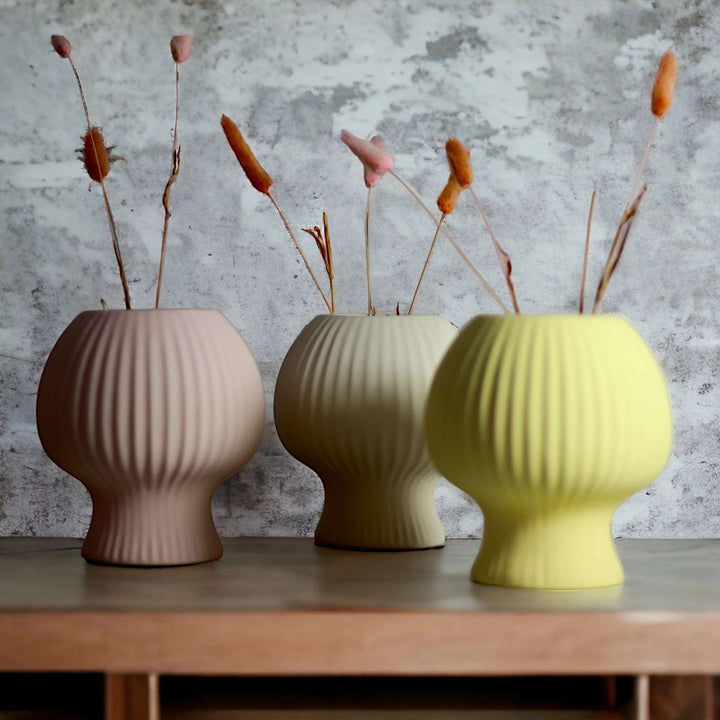 Vintage Lamp Vases in Pastel Colors